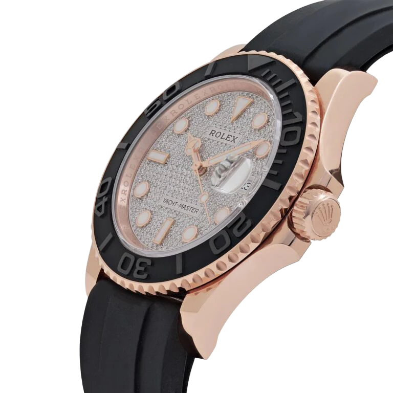 Yacht-Master 40mm 126655 Rose Gold Pavé Diamond Dial