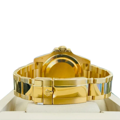 GMT-Master II 40mm Yellow Gold Pepsi Bezel Diamond Set Watch 116718LN