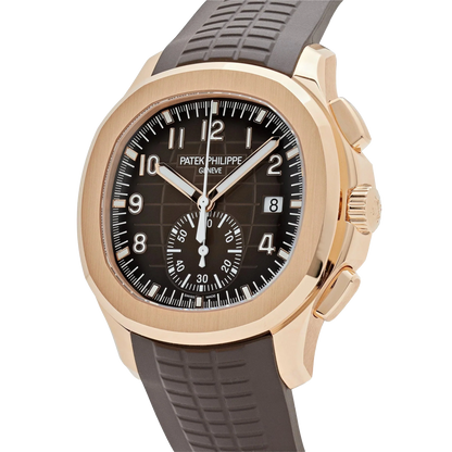 Aquanaut 42mm 5968R-001 Chronograph Rose Gold Brown Dial