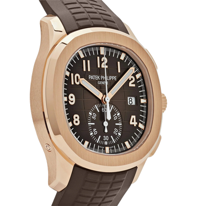 Aquanaut 42mm 5968R-001 Chronograph Rose Gold Brown Dial