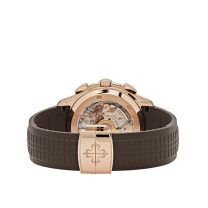 Aquanaut 42mm 5968R-001 Chronograph Rose Gold Brown Dial