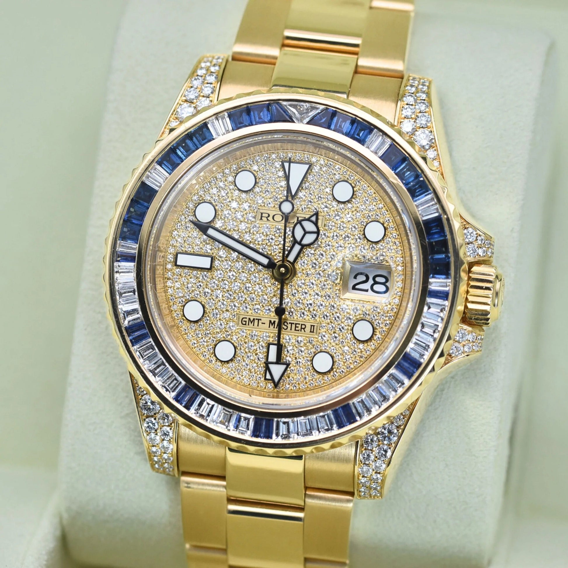 GMT-Master II 116758SARU Pave Diamond Dial 40mm