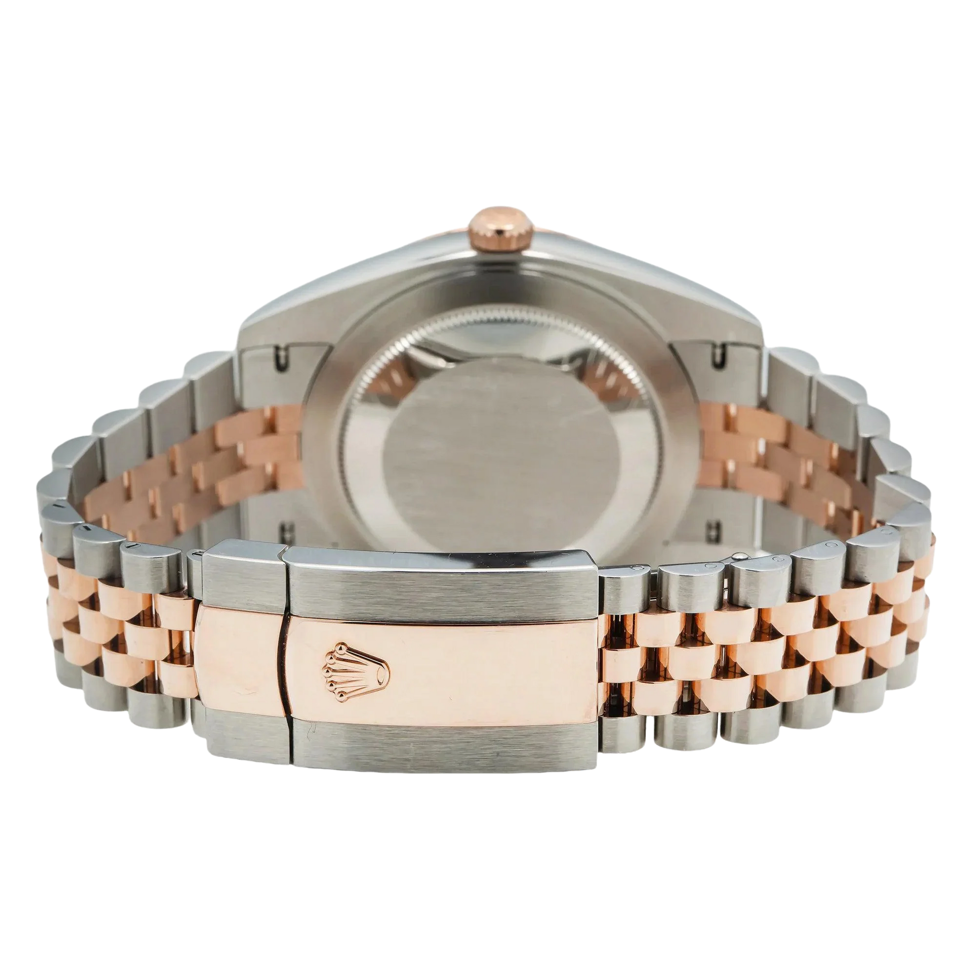 Datejust 41MM 126331 Chocolate Diamond Dial Fluted Bezel Two Tone Rose Gold Jubilee Bracelet