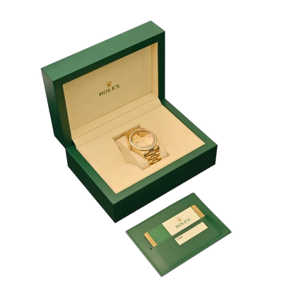 President Day-date II 41mm 218348 18k Yellow Gold Baguette Diamond & Ruby Dial