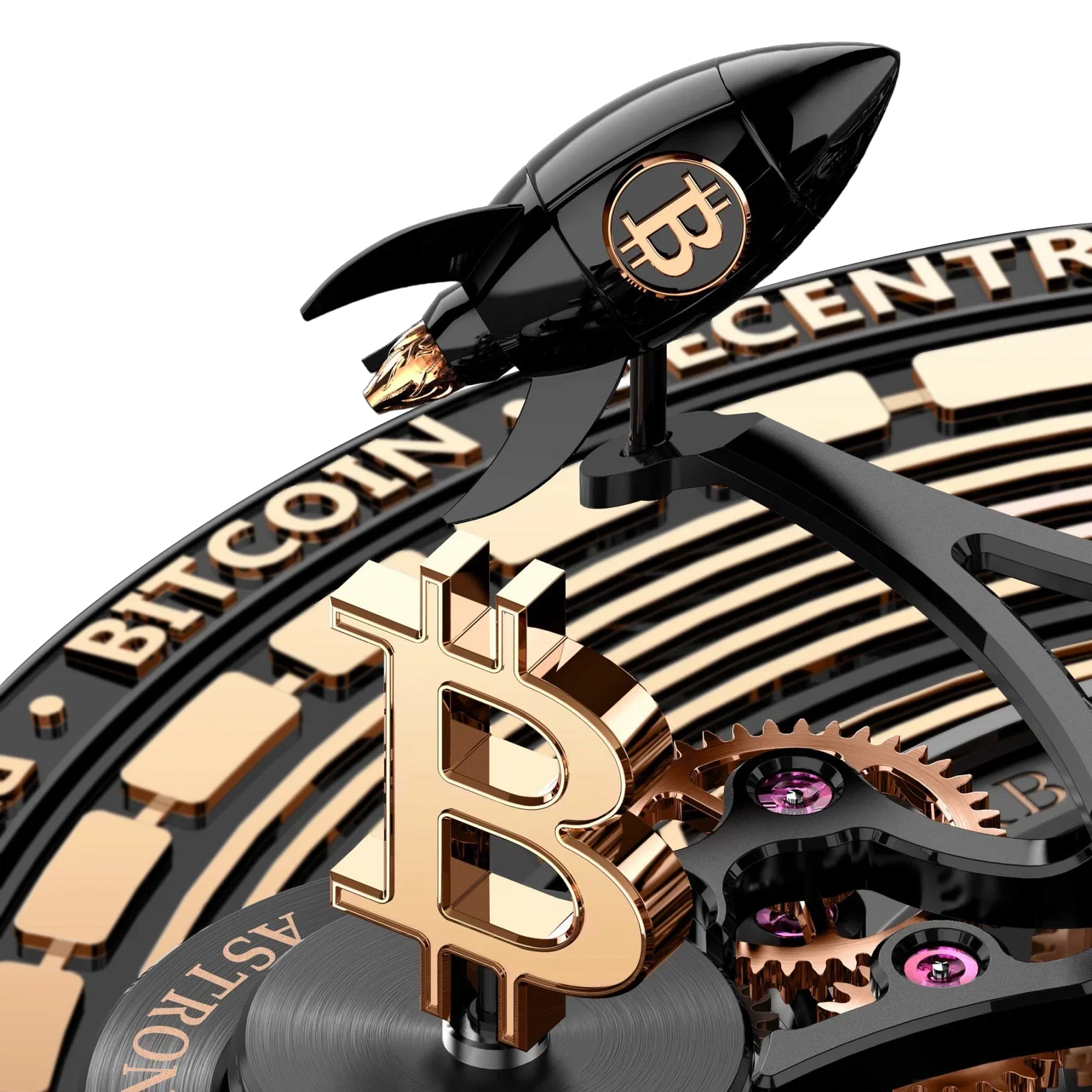 Astronomia Solar Bitcoin 44mm Black DLC, Titanium Manual Winding AS310.21.AB.AA.A
