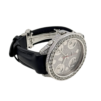 Five Time Zone Steel Diamond 40mm JCM-30