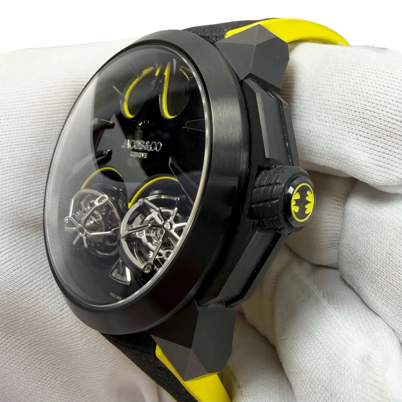 Gotham City 46mm Titanium DLC Sapphire Crystal DC100.21.AB.AB.A