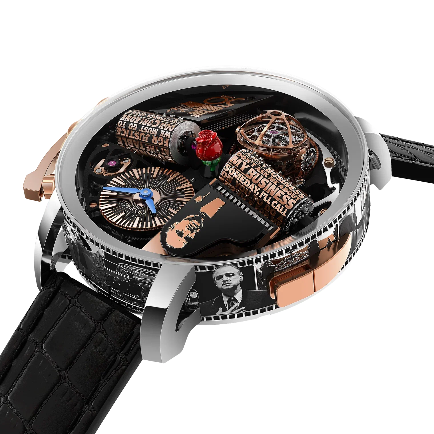 Opera Godfather 50th Anniversary 49mm White Gold Manual Winding OP110.30.AA.AA.A