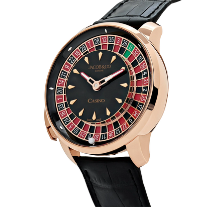 The Casino Tourbillon 44mm CA100.40.AA.AA.ABALA Rose Gold Black Onyx Dial Limited Edition