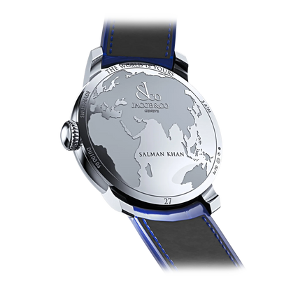 The World Is Yours Dual Time Zone Salman Khan 43mm Stainless Steel Automatic Winding DT100.10.AB.AA.ABALA