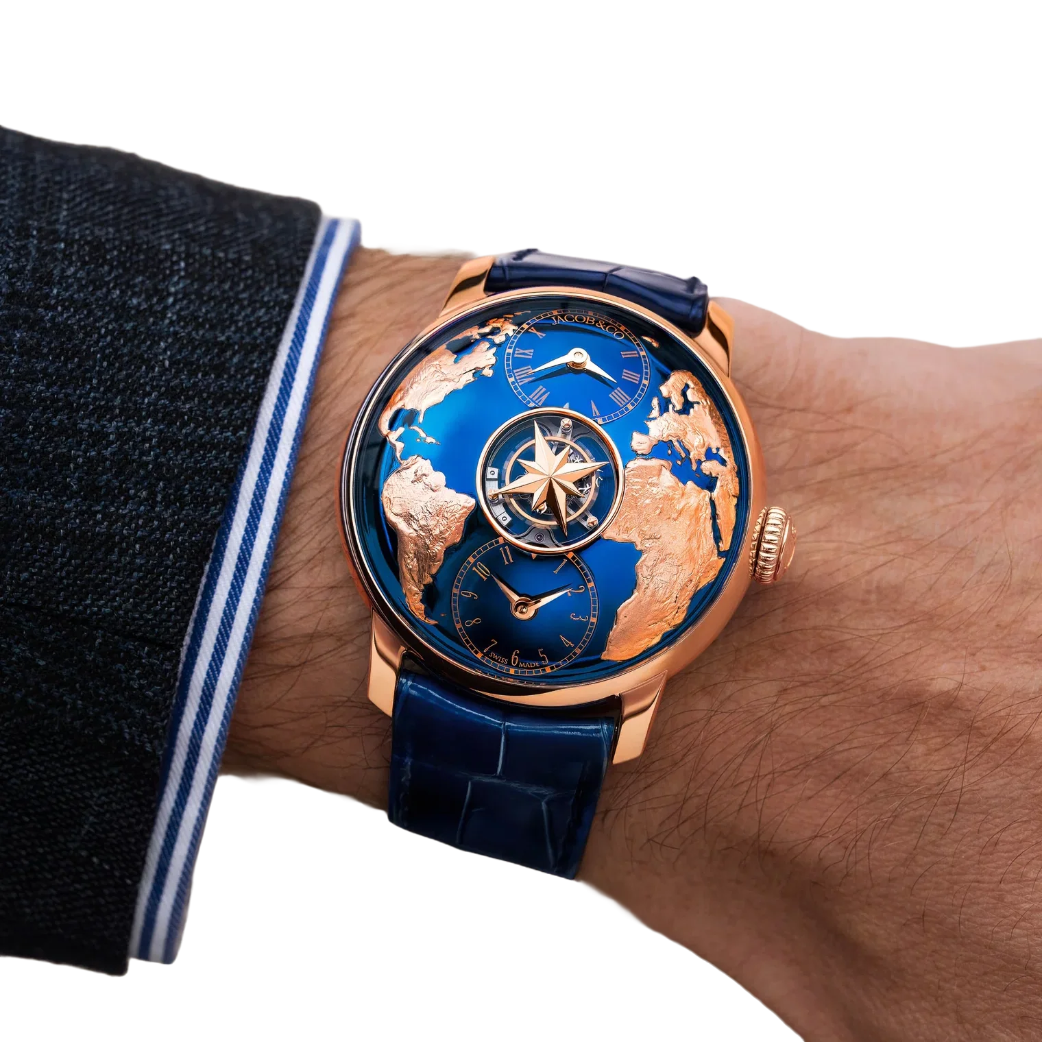 The World Is Yours Dual Time Zone Tourbillon 38.6mm Rose Gold Automatic Winding DT200.40.AA.AA.A