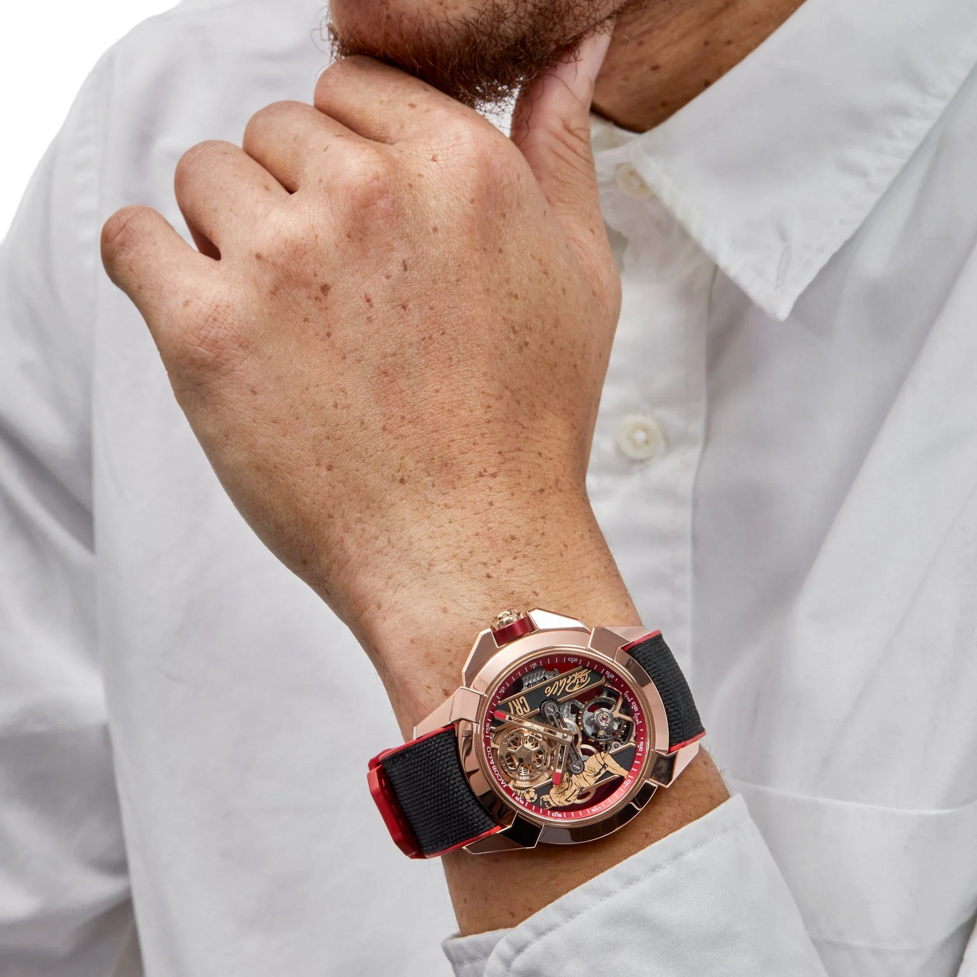 V2 CR7 Epic X Collection 44mm EX120.43.AE.AA.A Flight of CR7 Rose Gold Limited Edition