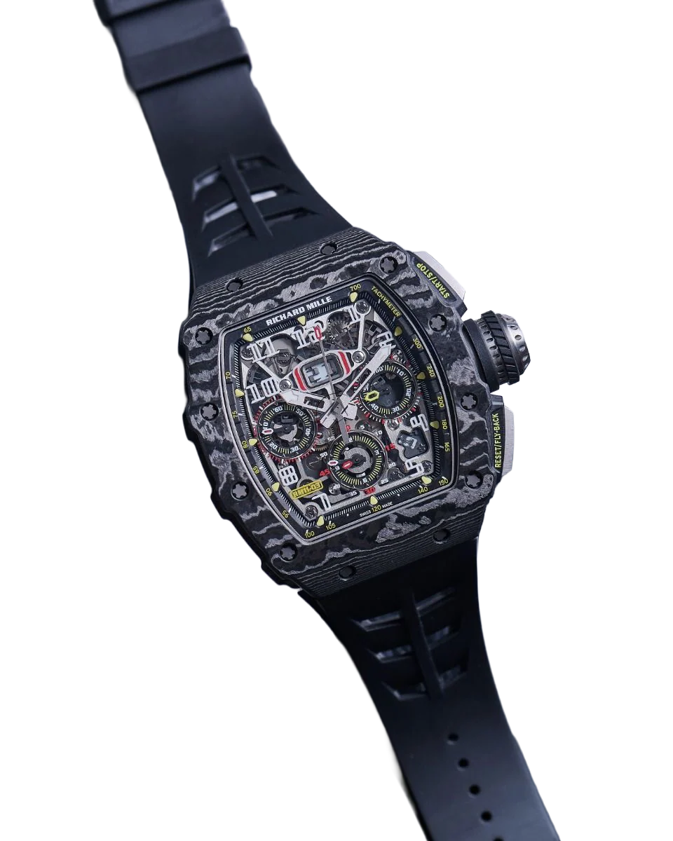 RM 11-03 Black NTPT, Skeleton Dial, 50 mm