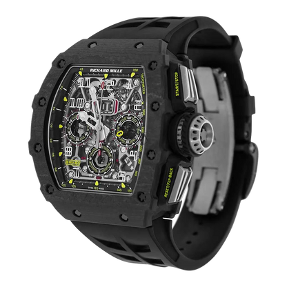 RM 11-03 Black NTPT, Skeleton Dial, 50 mm