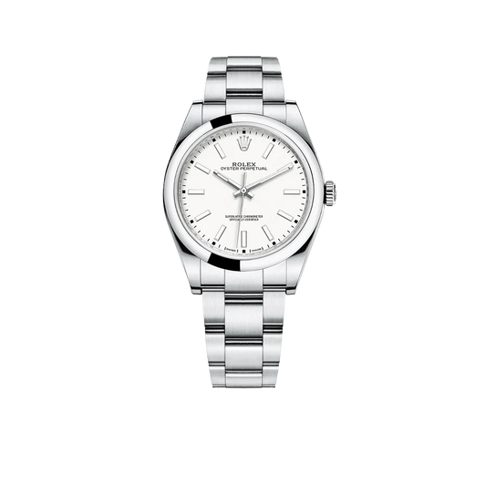 Oyster Perpetual 39mm Stainless Steel WhiteDial Men Watch 114300-0004 New 2025