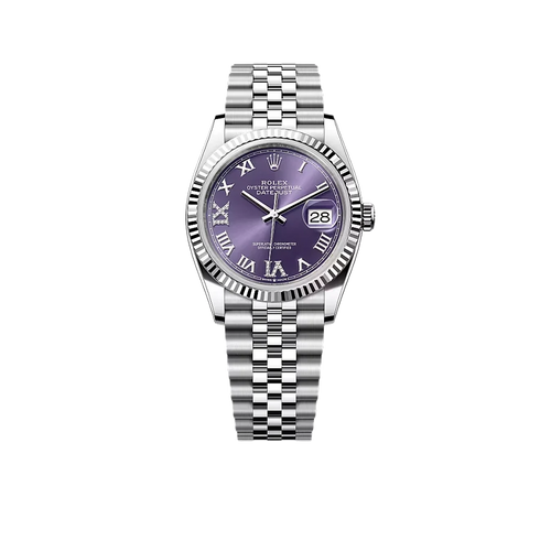 Datejust 36mm Steel and White Gold Purple VI & IX 126234