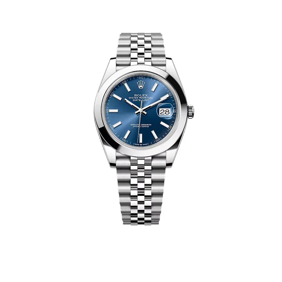 Datejust Oyster 41 mm Oystersteel Blue Dial 126300-0002