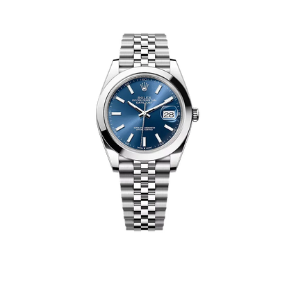 Datejust Oyster 41 mm Oystersteel Blue Dial 126300-0002