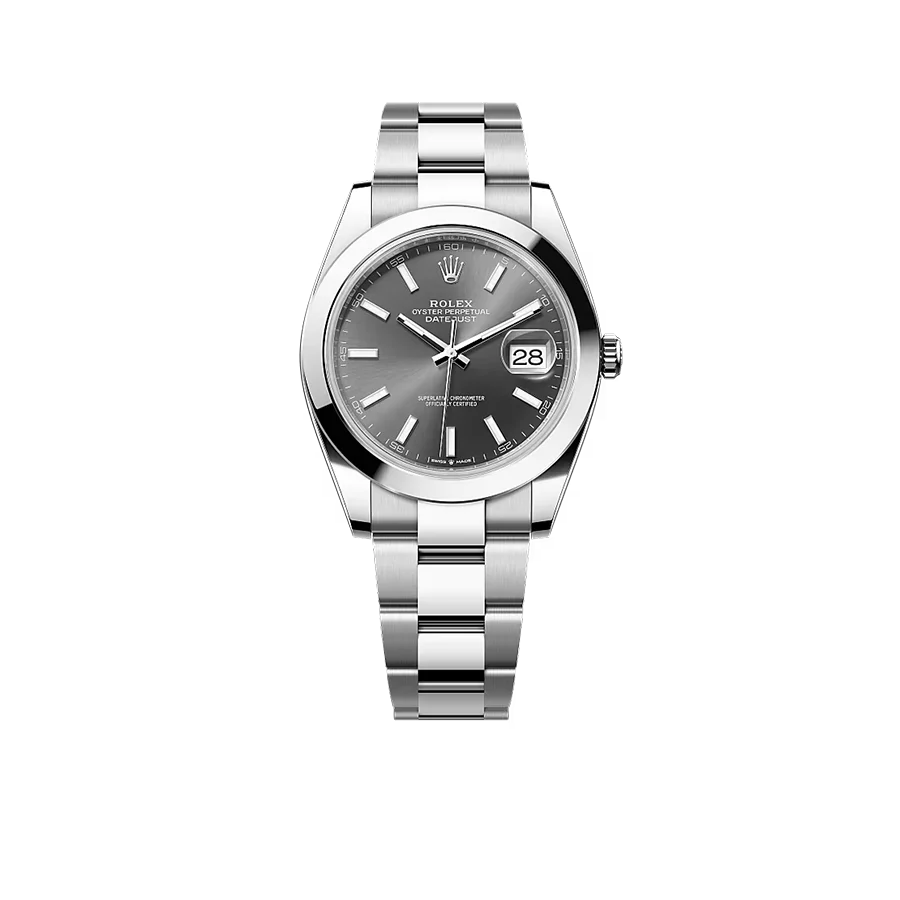 Datejust Oyster 41 mm Oystersteel Grey Dial 126300-0007