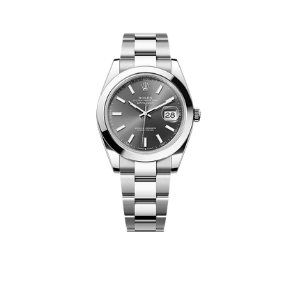Datejust Oyster 41 mm Oystersteel Grey Dial 126300-0007