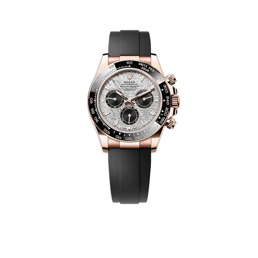 Daytona 40mm Oyster Perpetual Everose Gold with Meteorite and Black Dial M126515LN-0008