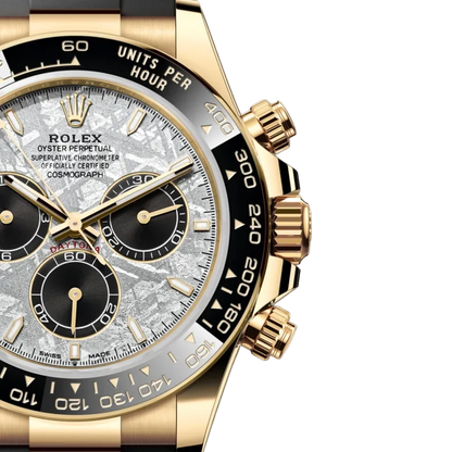 Daytona 40mm Oyster Perpetual Yellow Gold with Meteorite and Black Dial M126518LN-0016
