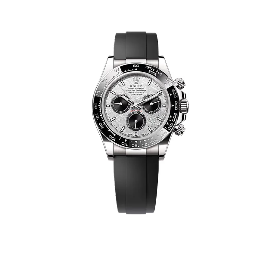 Daytona 40mm Oyster Perpetual White Gold with Meteorite and Black Dial M126519LN-0007