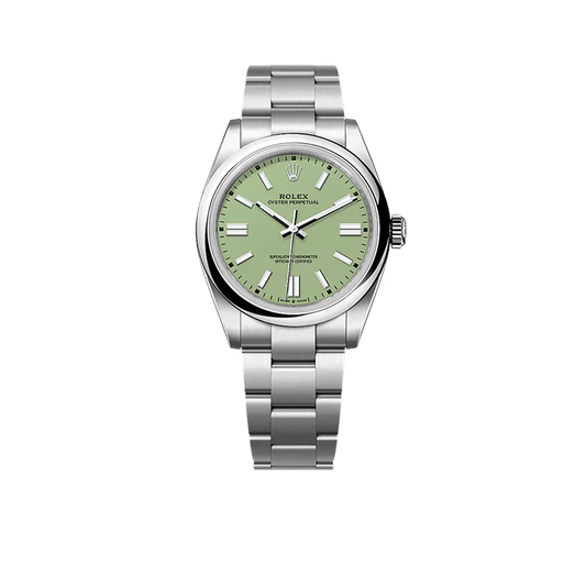 Oyster Perpetual 41mm Stainless Steel Pistachio Dial Men Watch 134300-0006 New 2025