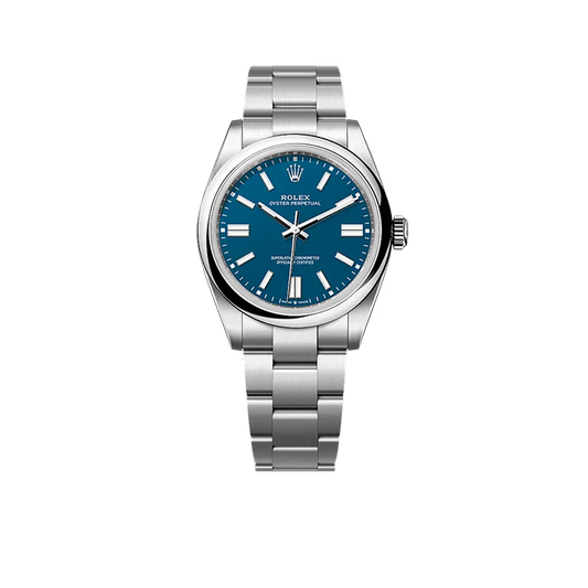 Oyster Perpetual 41mm Stainless Steel Med Blue Dial Men Watch 134300-0009 New 2025