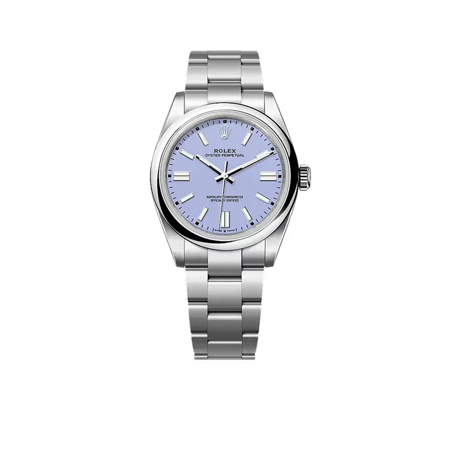 Oyster Perpetual 41mm Stainless Steel Lavender Dial Men Watch 134300-0012 New 2025