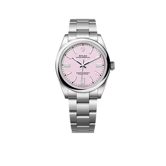 Oyster Perpetual 41mm Stainless Steel Candy Pink Dial Men Watch 134300-0013 New 2025