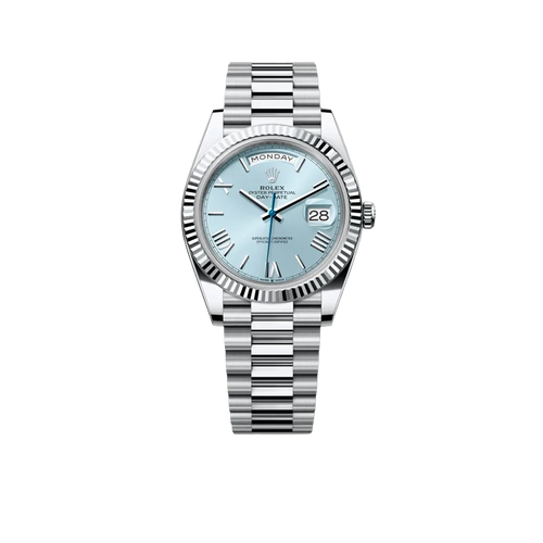 President Day-Date 40mm Ice Blue Dial Platinum Mens Watch 228236
