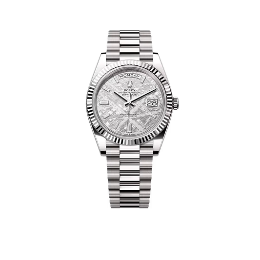 Day-Date 40 228239 White Gold Meteorite Diamond Dial