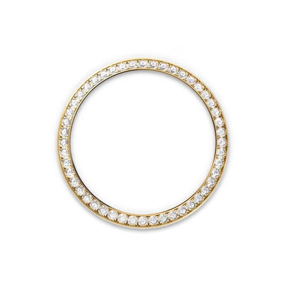 Day-Date 40 228348RBR Yellow Gold Diamond Bezel Champagne Roman Dial