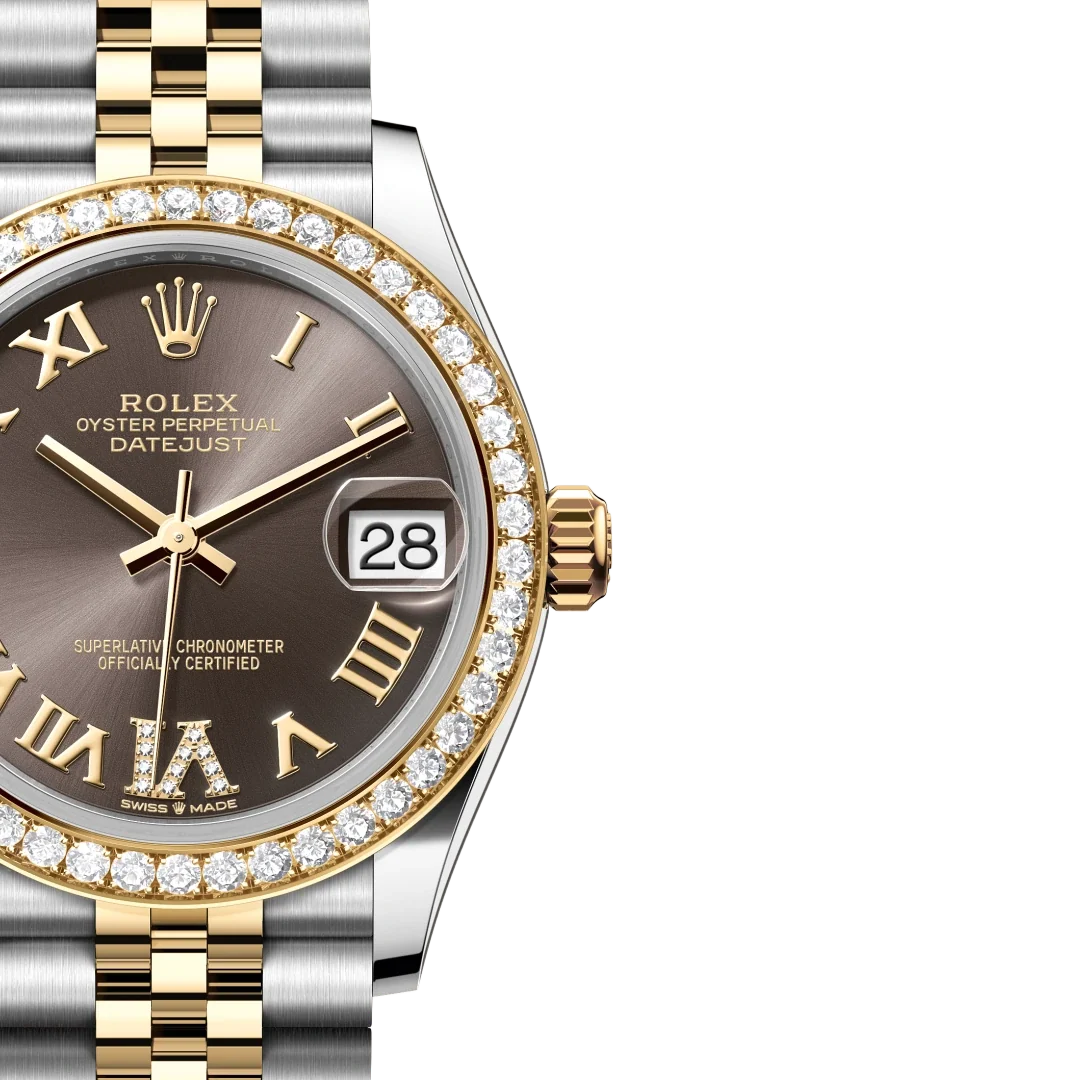 Lady-Datejust 31 mm, Oystersteel, yellow gold and diamonds M278383RBR-0018