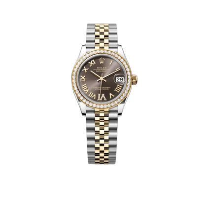 Lady-Datejust 31 mm, Oystersteel, yellow gold and diamonds M278383RBR-0018