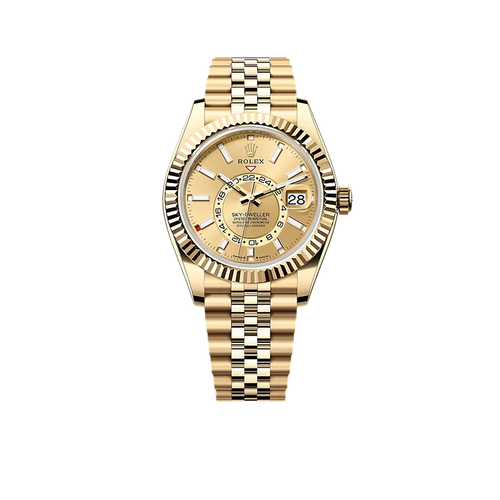 Sky-Dweller 42mm Oyster Yellow Gold 336938 Champagne-colour