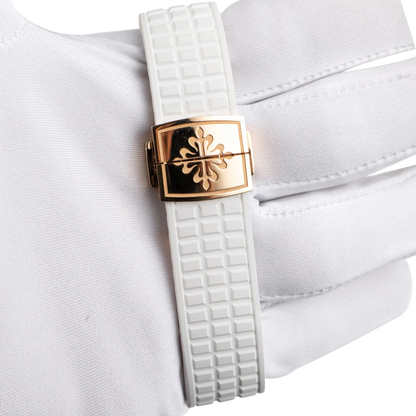 Aquanaut Luce 39mm 5268/200R-001 Rose Gold White Dial Diamond Bezel