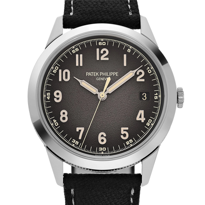Calatrava 40mm 5226G-001 White Gold Charcoal Dial Date