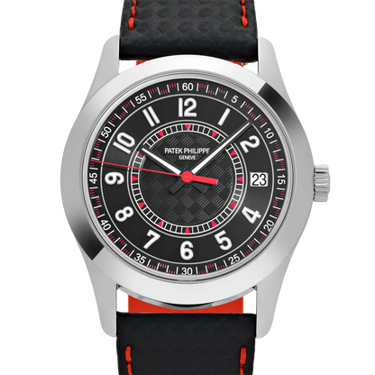 Calatrava 40mm 6007G-010 White Gold Red Accents
