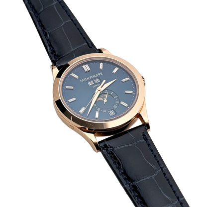 Complications 39mm 5396R-015 Annual Calendar Rose Gold Blue Dial