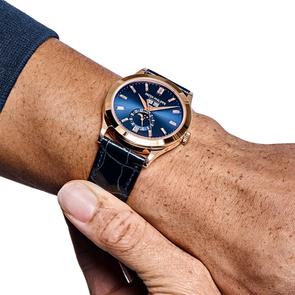 Complications 39mm 5396R-015 Annual Calendar Rose Gold Blue Dial