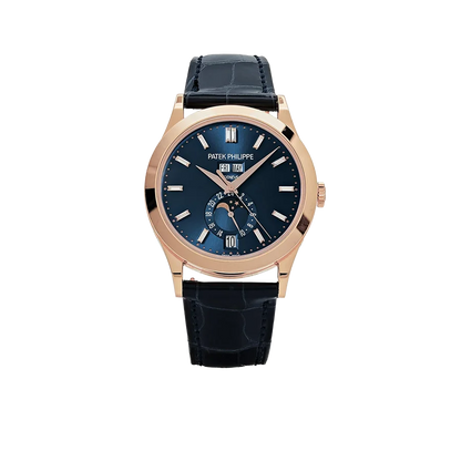 Complications 39mm 5396R-015 Annual Calendar Rose Gold Blue Dial