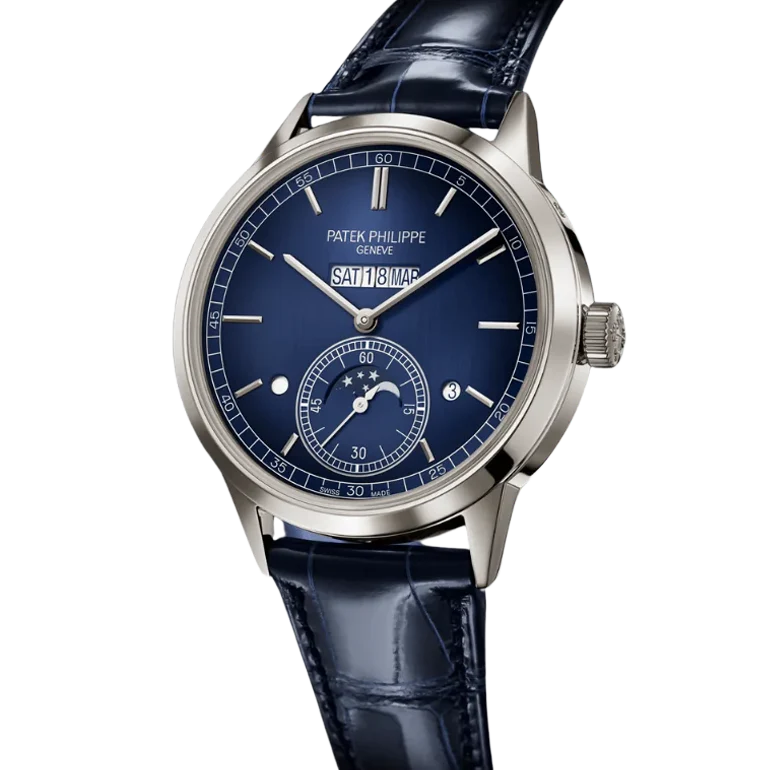 Grand Complications 42mm 5236P-001 In-Line Perpetual Calendar Platinum Blue Dial