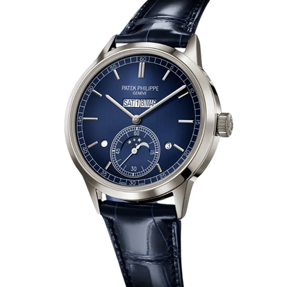 Grand Complications 42mm 5236P-001 In-Line Perpetual Calendar Platinum Blue Dial