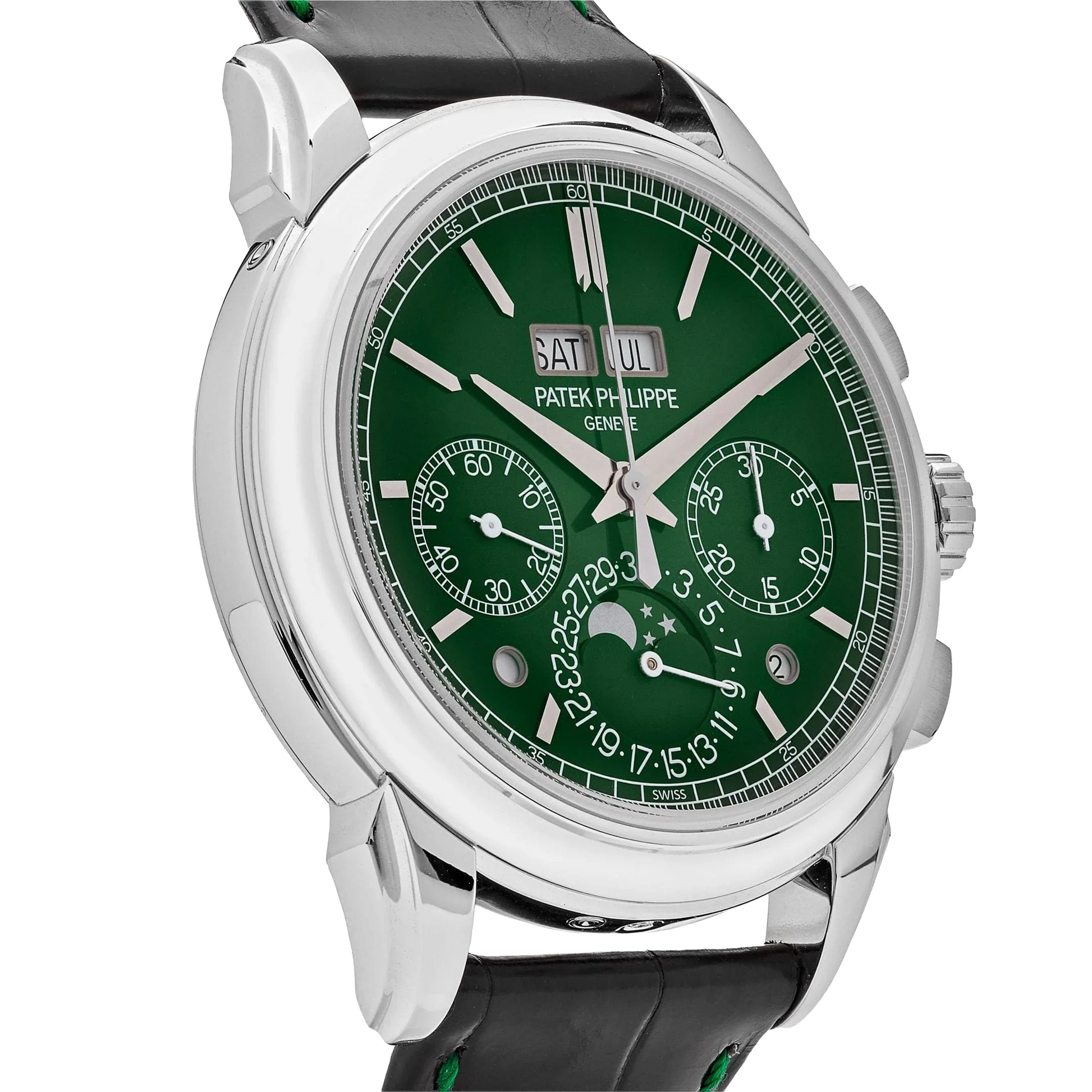 Grand Complications 41mm 5270P-014 Perpetual Calendar Chronograph Platinum Green Dial