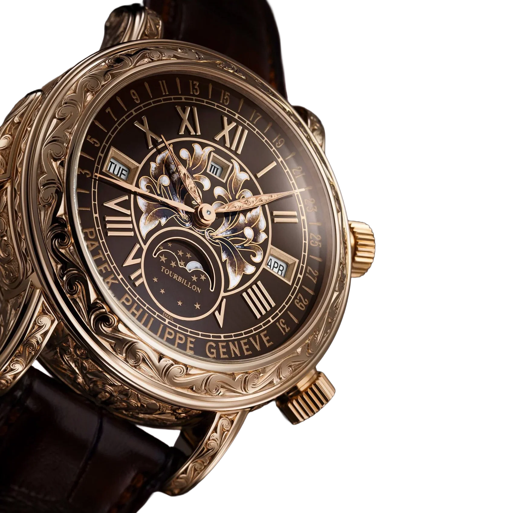 Grand Complications 44mm 6002R-001 Skymoon Tourbillon Rose Gold