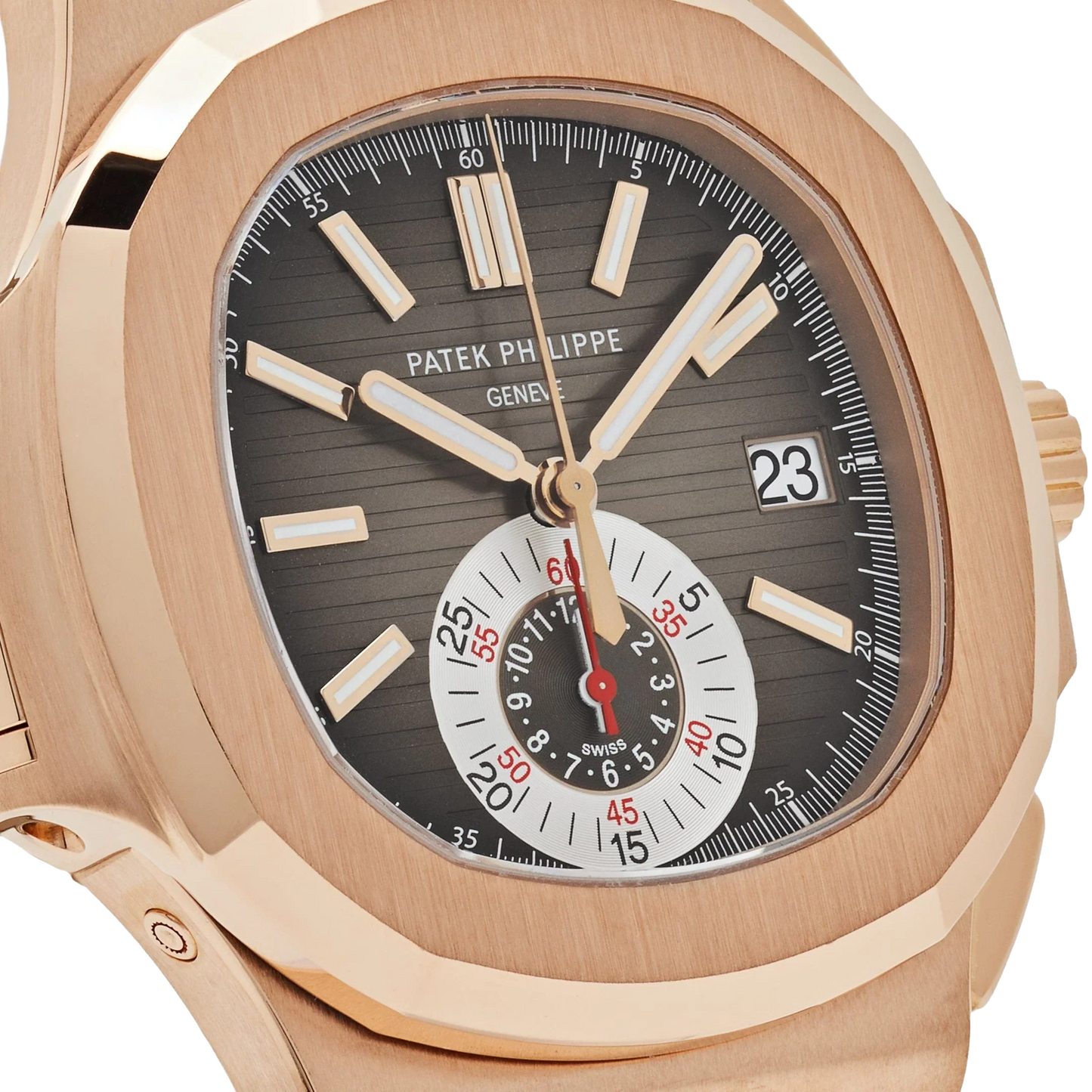 Nautilus 40mm 5980R-001 Chronograph Rose Gold Brown Dial