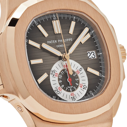 Nautilus 40mm 5980R-001 Chronograph Rose Gold Brown Dial