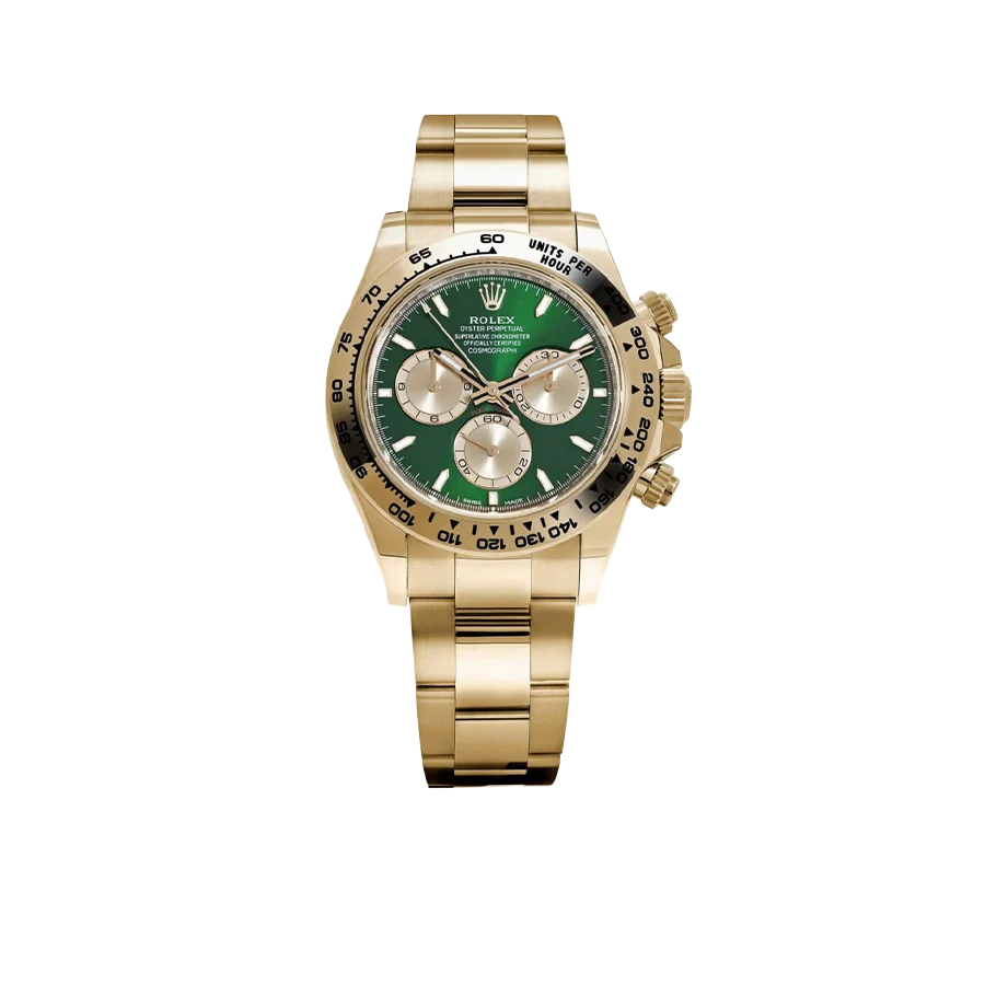 Daytona 126508 John Mayer 2.0 Yellow Gold Bright Green and Golden Dial (2025)